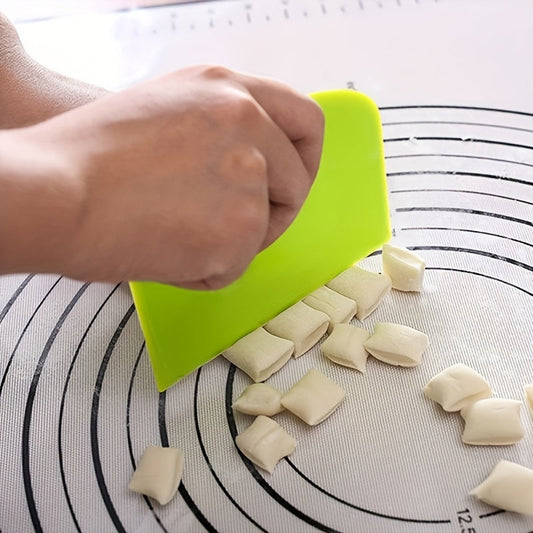 1pc Multifunctional Silicone Spatula - Dual-Ended Scraping Tool for Baking, Soft & Semi-Hard Dough, Cakes, Cream - Ergonomic Handle, Durable Kitchen Utensil for Professional & Home Use, Cake Decorating Tools, Ergonomic Spatula Design, Flexible Spatula Tip