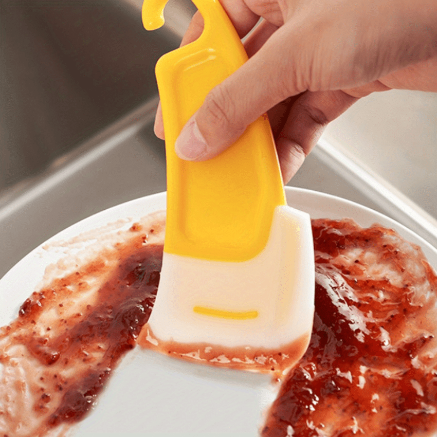 Japanese Silicone Scraper Dishwasher Scraper Kitchen Multifunctional Scraper Non-Stick Pan Cleaning Scraper Cleaning