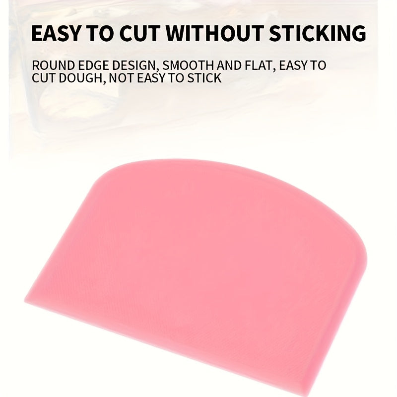 1pc Multifunctional Silicone Spatula - Dual-Ended Scraping Tool for Baking, Soft & Semi-Hard Dough, Cakes, Cream - Ergonomic Handle, Durable Kitchen Utensil for Professional & Home Use, Cake Decorating Tools, Ergonomic Spatula Design, Flexible Spatula Tip