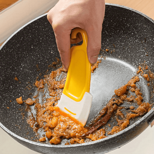 Japanese Silicone Scraper Dishwasher Scraper Kitchen Multifunctional Scraper Non-Stick Pan Cleaning Scraper Cleaning