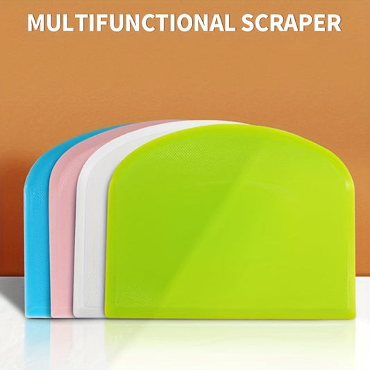 1pc Multifunctional Silicone Spatula - Dual-Ended Scraping Tool for Baking, Soft & Semi-Hard Dough, Cakes, Cream - Ergonomic Handle, Durable Kitchen Utensil for Professional & Home Use, Cake Decorating Tools, Ergonomic Spatula Design, Flexible Spatula Tip